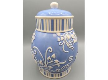 Hand Painted For Nonni's Blue/white Jar With Lid