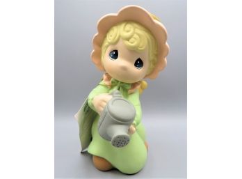 Precious Moments Angel Girl With Watering Can Large Figurine/2004