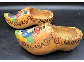 Pair Of Wooden Shoes Made In Holland