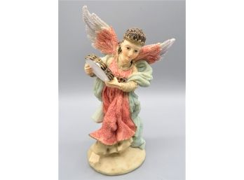 An Exclusive Creation By International Resourcing Services Inc. 'tambourine' Angel Figurine