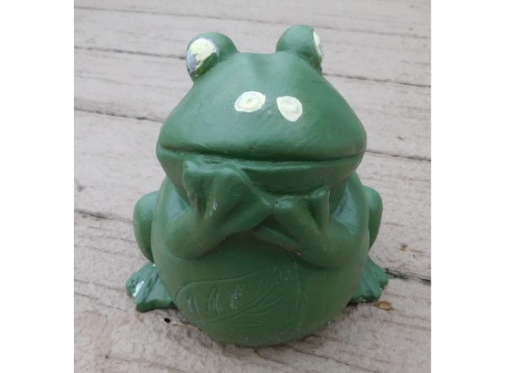 Hand Painted Stone Frog Garden Decor