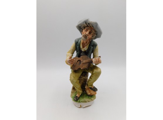 Royal Porcelain Man With Banjo Figurine