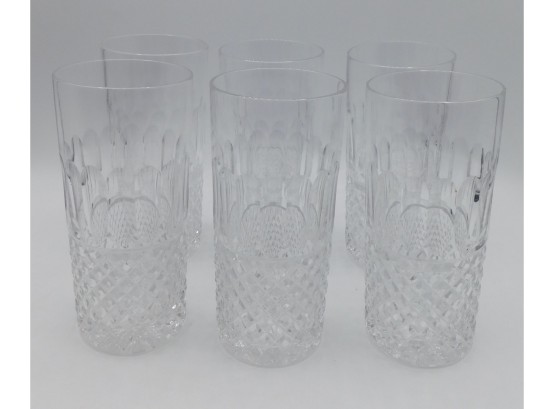 Beautiful Cut Glass Drinking Glasses Set - Set Of Six