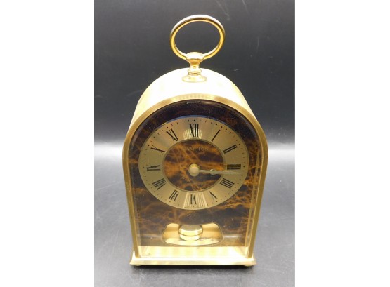 Hampton Quartz-Chime Gold Tone Small Mantle Clock