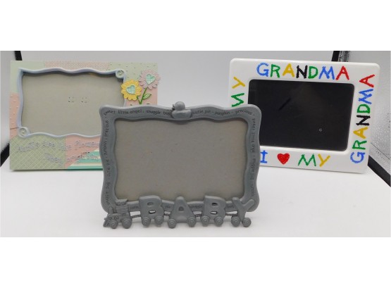 Aunt, Grandma & Baby Picture Frames - Set Of Three