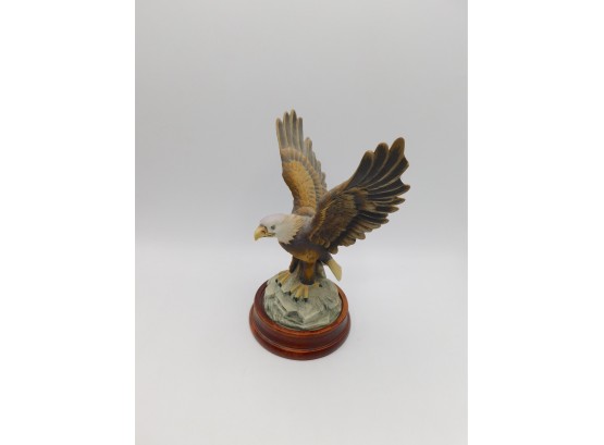 Andrea By Sadek 'Bald Eagle By Andrea' Figurine With Wooden Stand