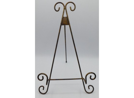 Brass Tone Small Metal Easel