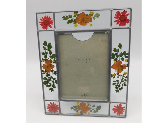 Glass Pressed Flower Picture Frame