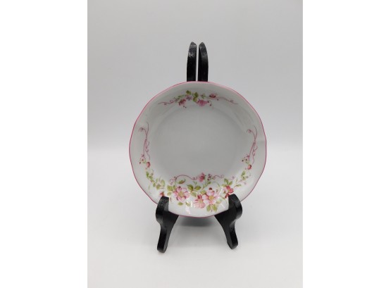 St. Martin Quality Porcelain Limoges Pink Flower Dish