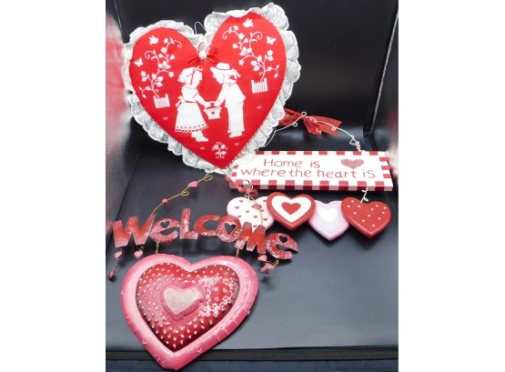 Assorted Lot Of Valentine's Day Decorations