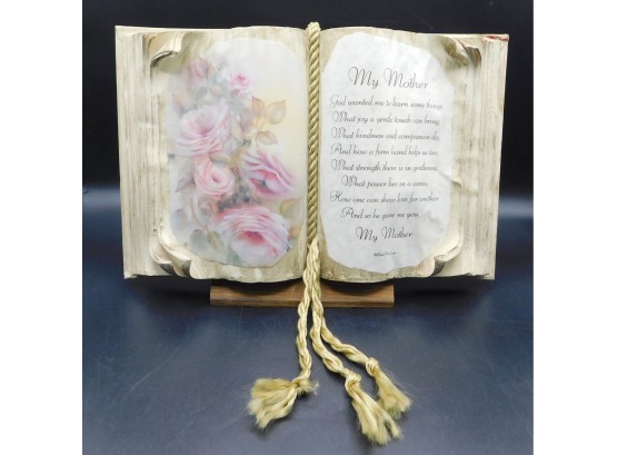Judith Bond 'My Mother' Book Of Love Decor With Wooden Stand