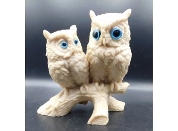 Owls On Branch Statue