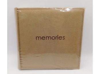 'Memories' Tan Photo Album With Plastic Cover