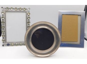 Silver Tone Picture Frames  - Set Of Three