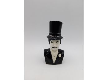 FF Japan Man With Top Hat Salt & Pepper Shakers