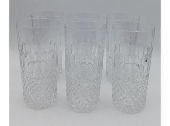 Beautiful Cut Glass Drinking Glasses Set - Set Of Six