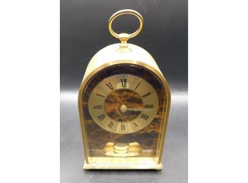 Hampton Quartz-Chime Gold Tone Small Mantle Clock