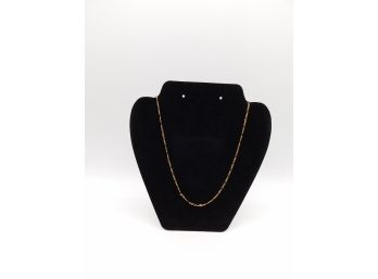 Thin Gold Tone Chain Necklace