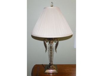 Elegant Glass & Metal Table Lamp