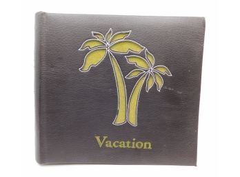 'Vacation' Palm Tree Faux Leather Photo Album