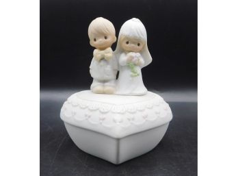 Precious Moments 'The Lord Bless You And Keep You' Heart Trinket Box
