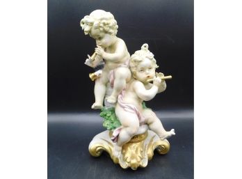 Porcelain Rare Group Of Putti Figurine
