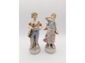 Vintage Andrea Porcelain Figurine Set - Set Of Two