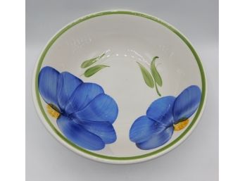 Stovit Ceramic Hand Painted Blue Flower Bowl