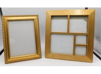 Gold Tone Picture Frames  - Set Of Two