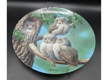 Knowles 'Peek-a-Whoo: Screech Owl' Decorative Plate