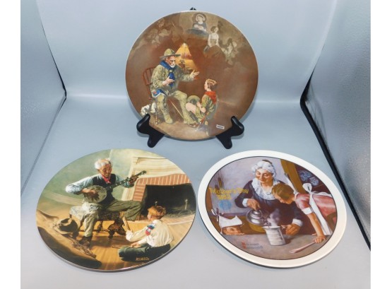 Vintage Lot Of Decorative Knowles Norman Rockwell Plates