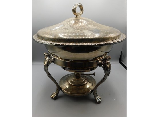Vintage Silver Plated Chafing Dish With Lid