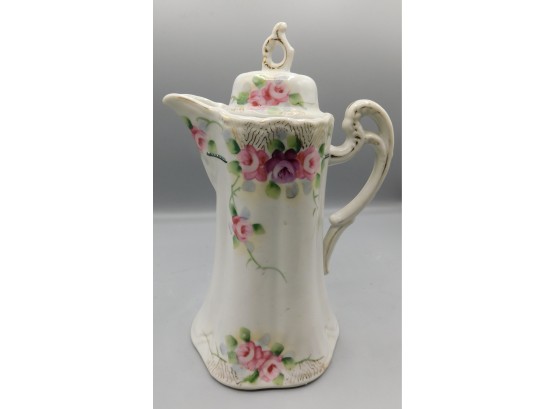 Decorative Hand Painted Porcelain Teapot - Made In Japan