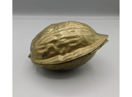Vintage Brass Walnut Style Nut Cracker