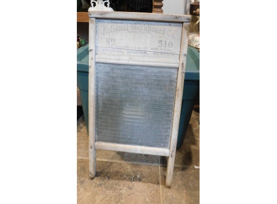 Vintage National Washboard Co Wooden Wash Board  # 510