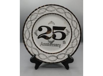 Vintage Norcrest Fine China 25th Anniversary Decorative Plate #b-563