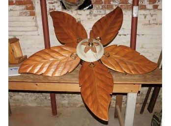 Lovely Wood Leaf Style Ceiling Fan