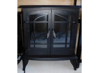 2 Door Electric Fireplace - Remote Not Included