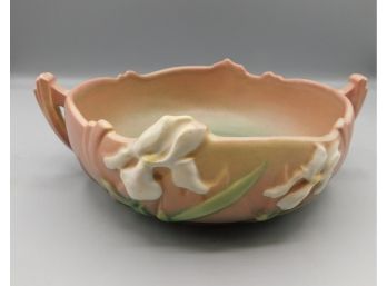 RARE Vintage Roseville Pottery #360-6 Iris Console Bowl