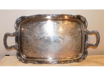 Vintage WMA Rogers Silver Plated Serving Tray With Handles