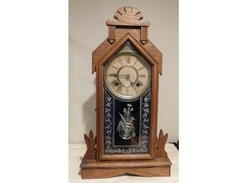 Vintage Ansonia Battery Wall Clock - Key Invluded