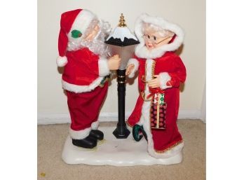 Santa And Mrs Clause Festive Holiday Decor