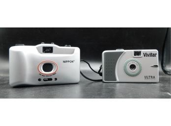 Nippon And Vivitar Film Cameras - Pair Of 2