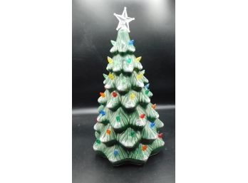 Festive Light-up Ceramic Christmas Tree