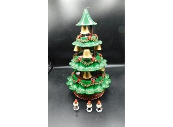 Musical Animated Christmas Tree With Bears Ringing Bells