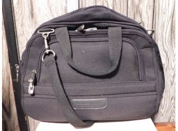 Atlantic Luggage Company - Black Fabric Carry On Laptop Bag