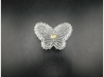 Zajecar Kristal - Small Crystal Butterfly Trinket Box