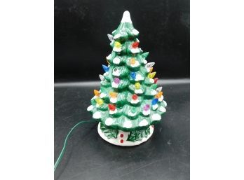 Vintage Ceramic Light Up Christmas Tree