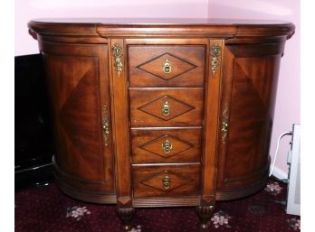 Stylish Hand Carved Wooden Buffet Cabinet