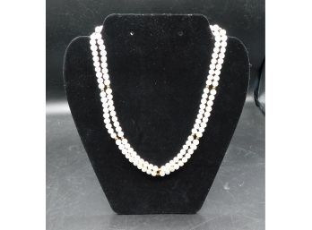 Multi-stranded Faux Pearl Necklace